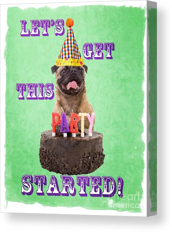 Party Canvas Print featuring the photograph Let's Get This Party Started by Edward Fielding