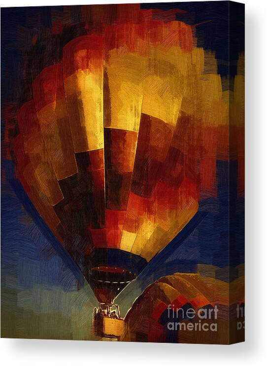 Air Canvas Print featuring the digital art Lift by Kirt Tisdale