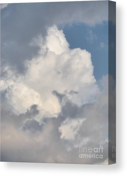 Cloud Canvas Print featuring the photograph Lone Cloud by Joseph Baril