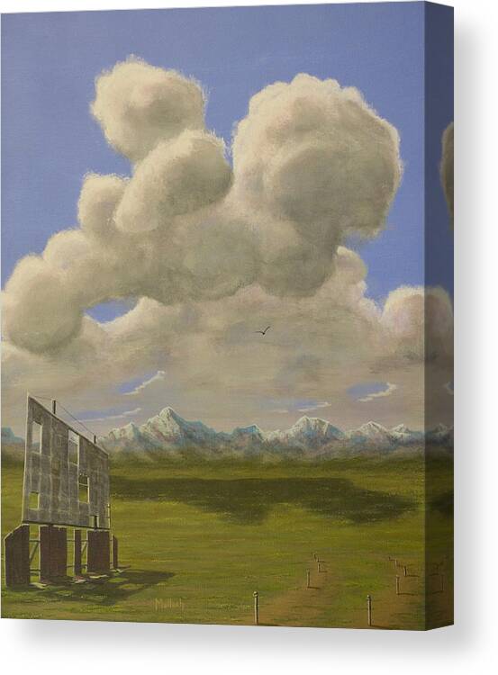 Drive In Canvas Print featuring the painting Long Intermission by Jack Malloch