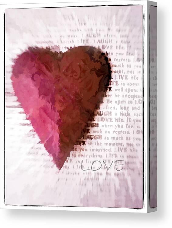 Love Canvas Print featuring the photograph Love by Mary Underwood