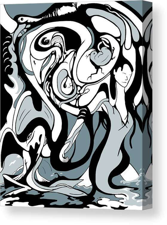 Baby Canvas Print featuring the digital art Maiden Voyage by Craig Tilley