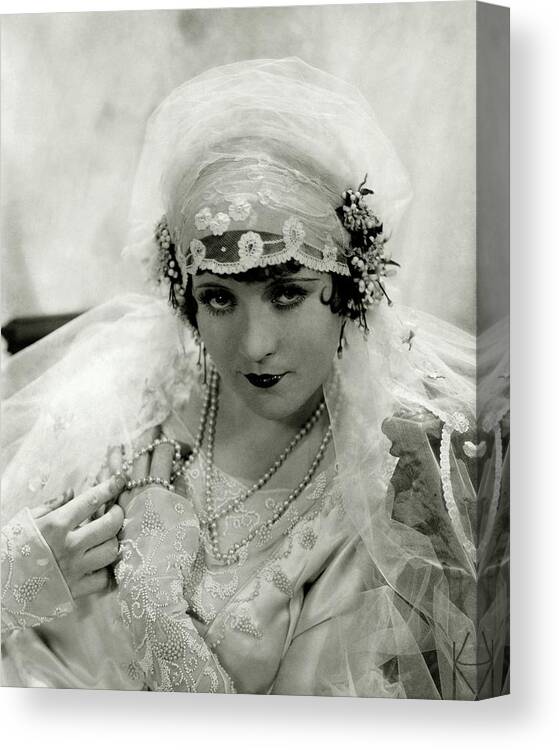 Actress Canvas Print featuring the photograph Marie Prevost In Costume by Edward Steichen