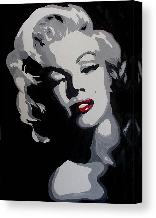 12"x24"Red lips blonde Posters HD Canvas Prints Paintings Home Decor Wall art 