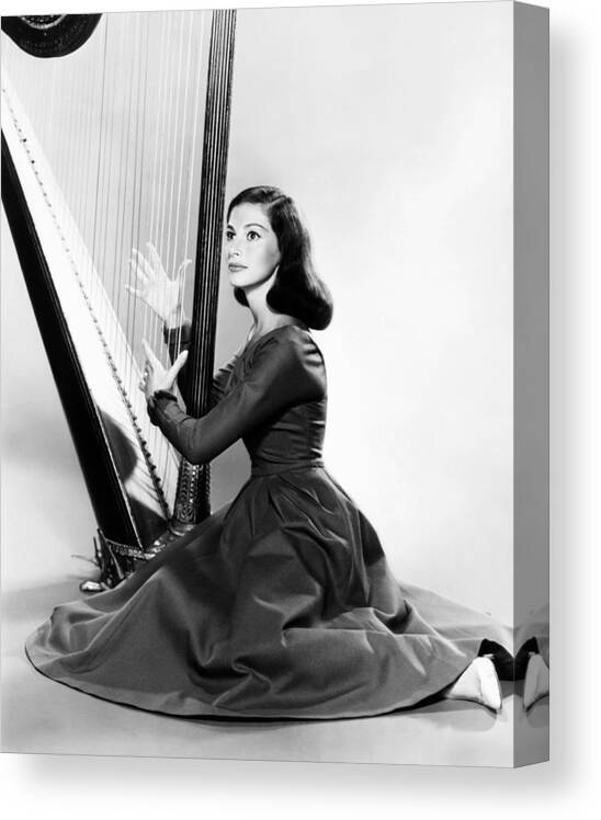 1958 Movies Canvas Print featuring the photograph Merry Andrew, Pier Angeli, 1958 by Everett