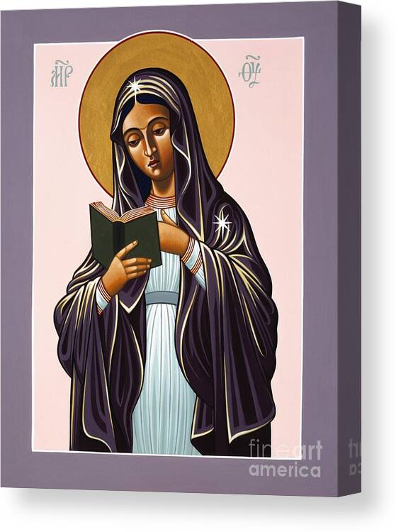 Mother Of The Incarnate Word Canvas Print featuring the painting Mother of the Incarnate Word 071 by William Hart McNichols