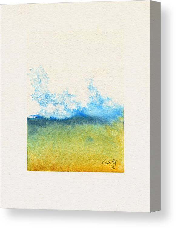 Mountain Canvas Print featuring the painting Mountain Mist by Paul Gaj