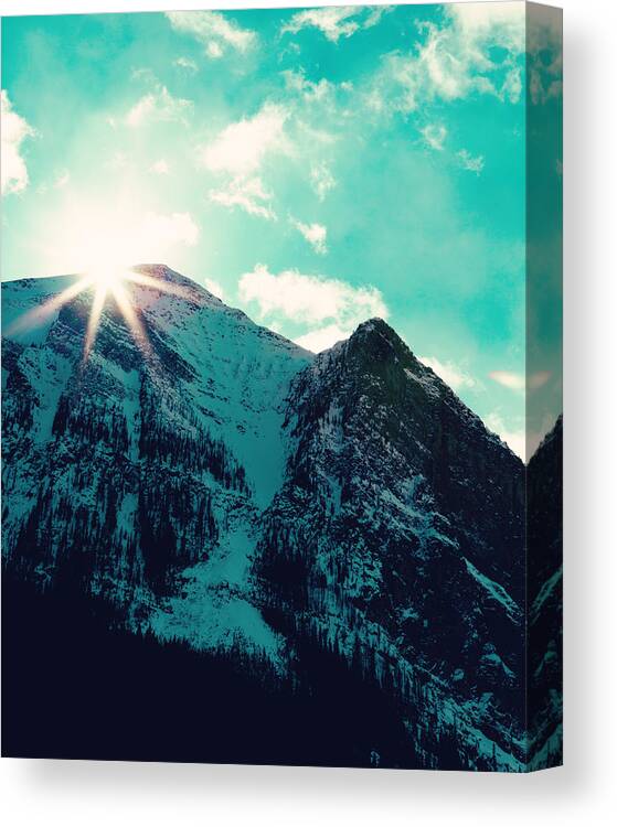 Day Canvas Print featuring the photograph Mountain Starburst by Kim Fearheiley