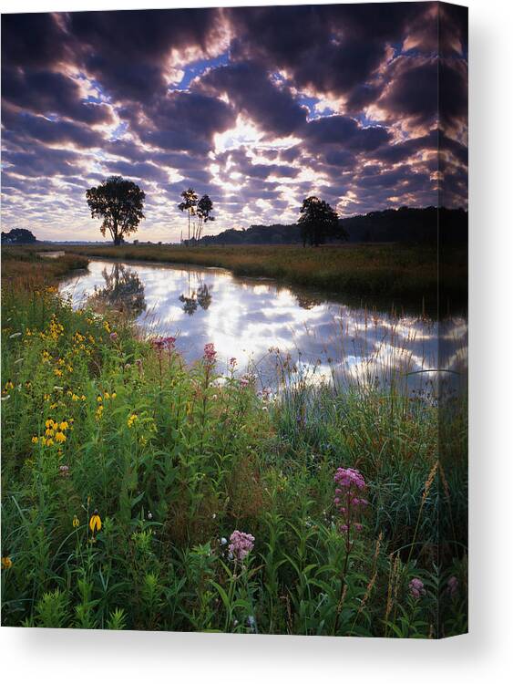 Sunset Canvas Print featuring the photograph Nippersink Sunrise by Ray Mathis