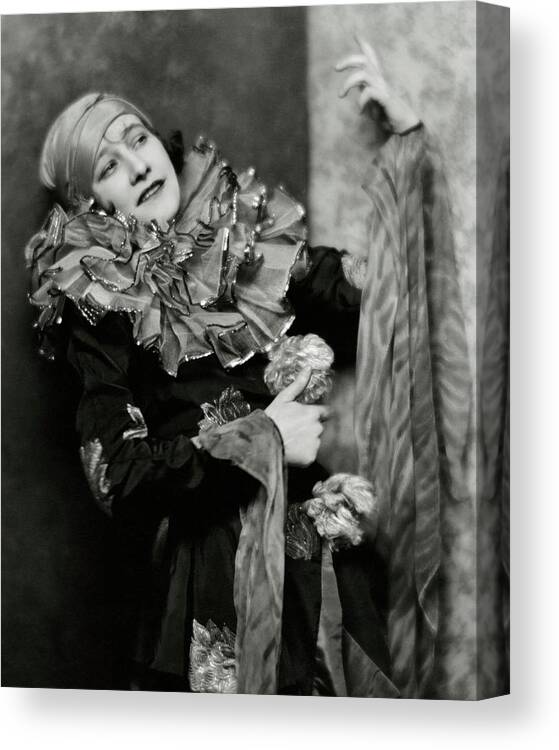 Indoors Canvas Print featuring the photograph Odette Myrtil In Costume by Nickolas Muray