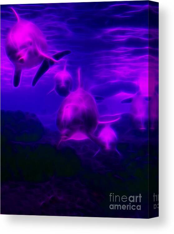 Animal Canvas Print featuring the photograph Odyssey v1 by Wingsdomain Art and Photography