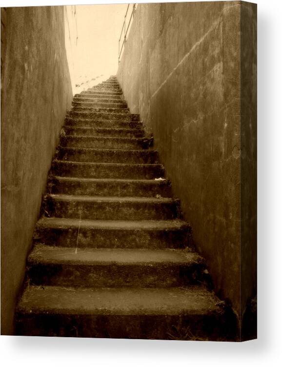 Stairs Canvas Print featuring the photograph Onwards and Upwards by Marilyn Wilson