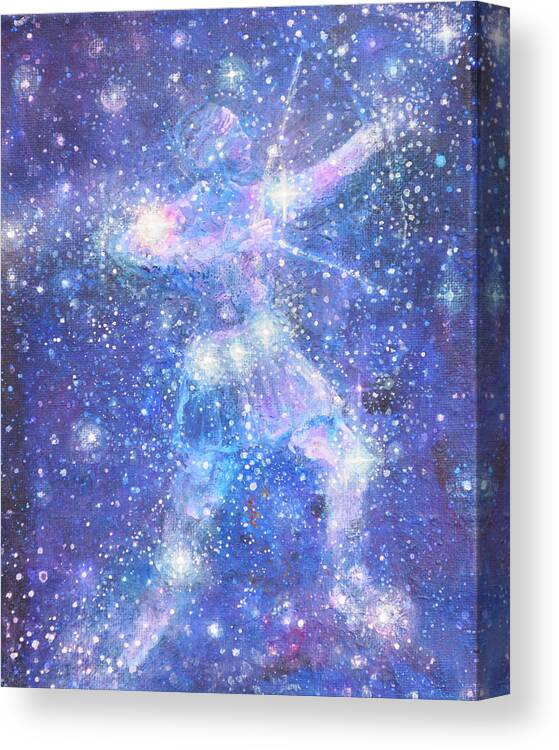 Constellations Canvas Print featuring the painting Orions Belt by Ashleigh Dyan Bayer