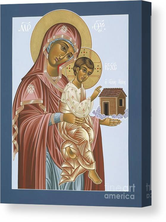 Icons Canvas Print featuring the painting Our Lady of Loretto 033 by William Hart McNichols