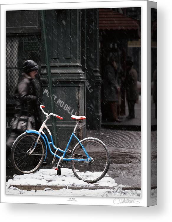 Soho Canvas Print featuring the photograph Out for aN ice Ride by Lar Matre