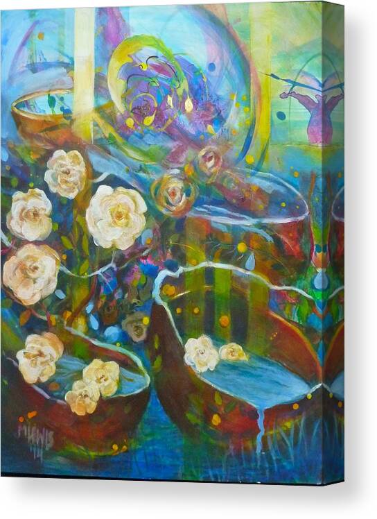 Fantasy Canvas Print featuring the painting Beginning by Melanie Lewis