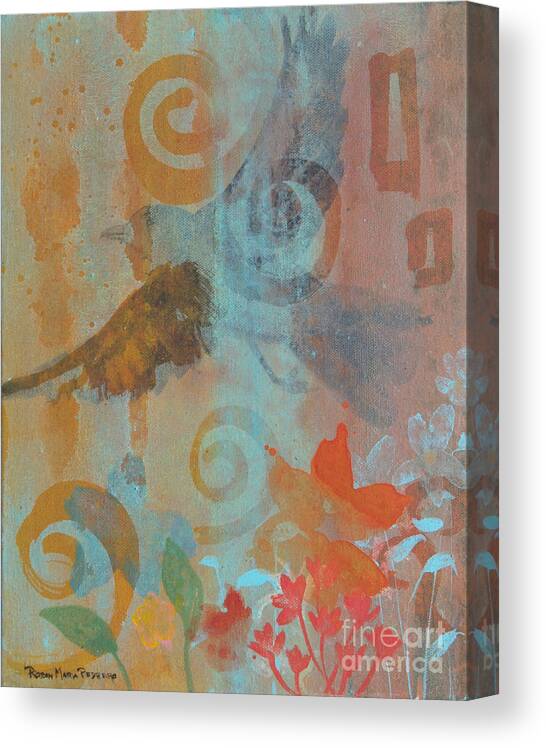 Libre Canvas Print featuring the painting Pajaro Libre by Robin Pedrero