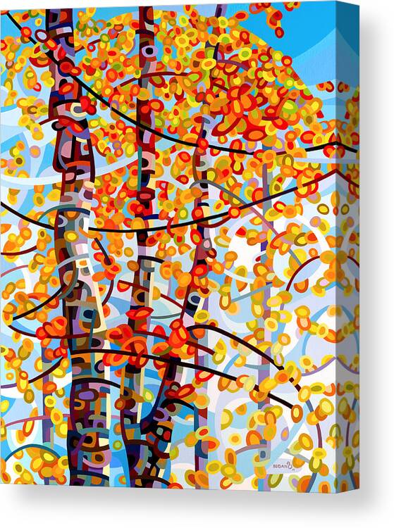 Vertical Canvas Print featuring the painting Panoply by Mandy Budan