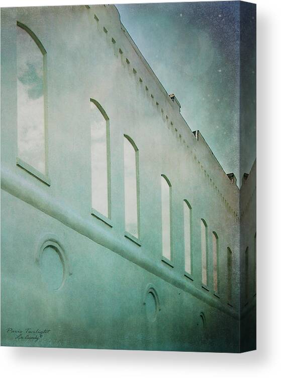 Window Canvas Print featuring the photograph Paris Twilight by Lee Owenby