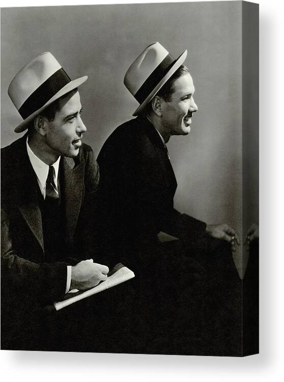 Hat Canvas Print featuring the photograph Paul 'daffy' Dean And James H. 'dizzy' Dean by Lusha Nelson