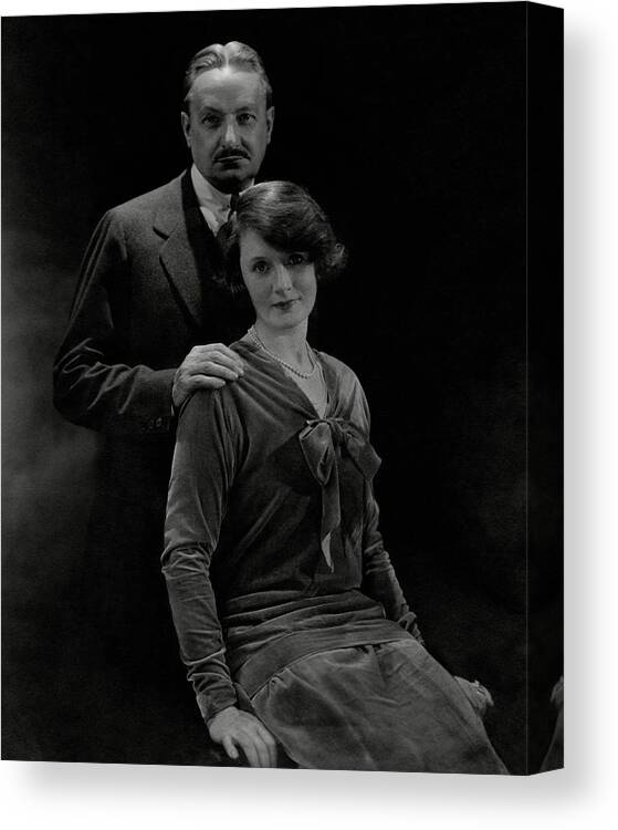 Actress Canvas Print featuring the photograph Portrait Of Florenz Ziegfeld And Wife Billie by Edward Steichen