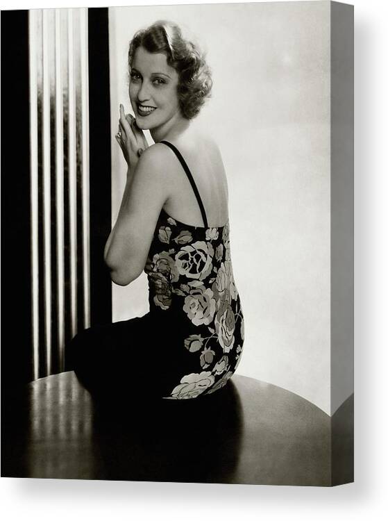 Actress Canvas Print featuring the photograph Portrait Of Jeanette Macdonald by Edward Steichen