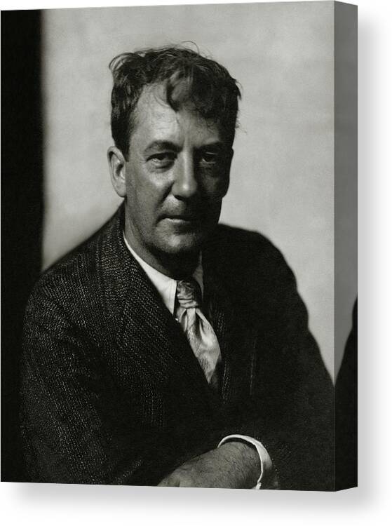 Literary Canvas Print featuring the photograph Portrait Of Sherwood Anderson by Edward Steichen