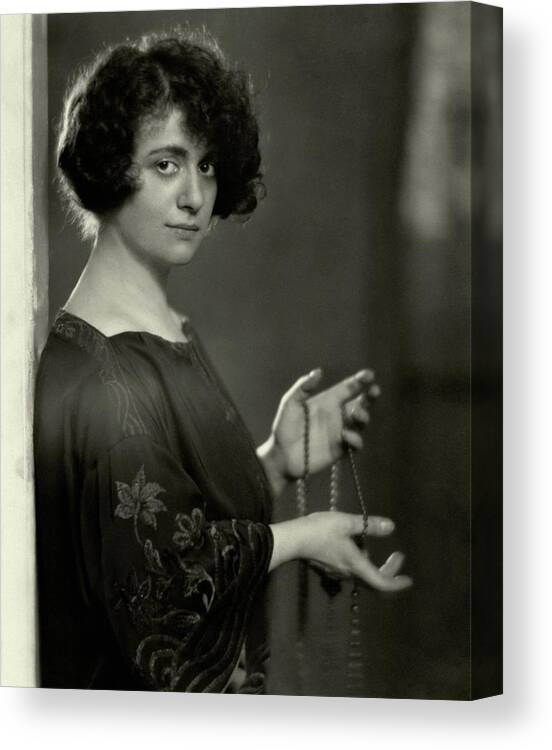 Beauty Canvas Print featuring the photograph Portrait Of Sophie Braslau by Nickolas Muray