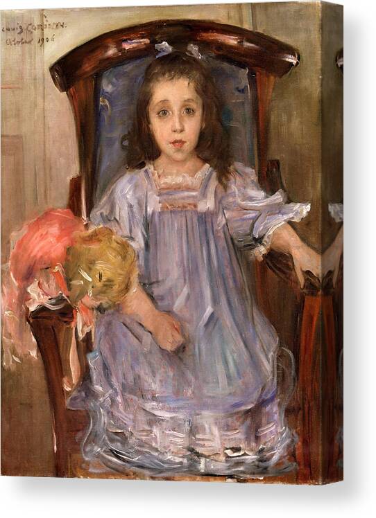 Lovis Corinth Canvas Print featuring the painting Portrait of Sophie Cassirer by Lovis Corinth