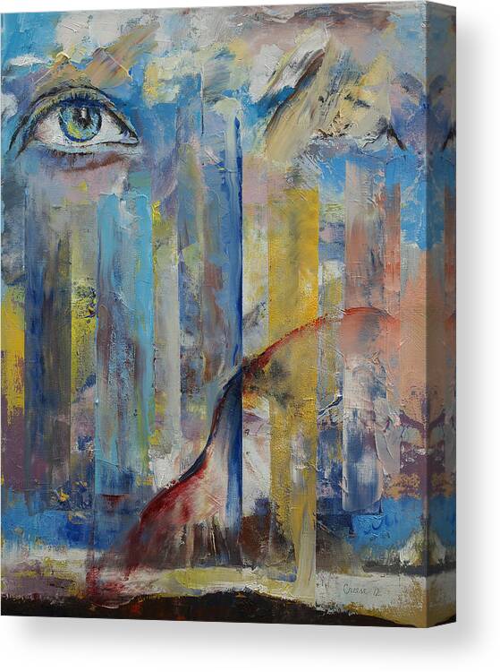 Prophet Canvas Print featuring the painting Prophet by Michael Creese
