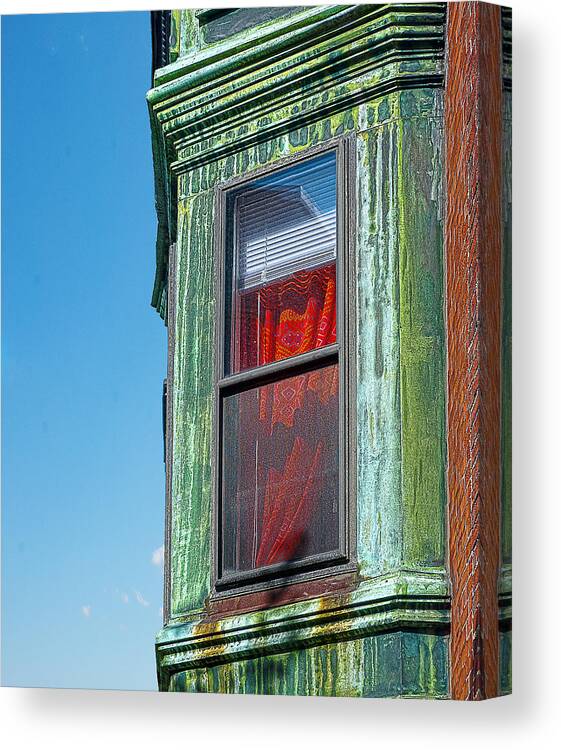 Boston Canvas Print featuring the photograph Red Curtains by Rick Mosher