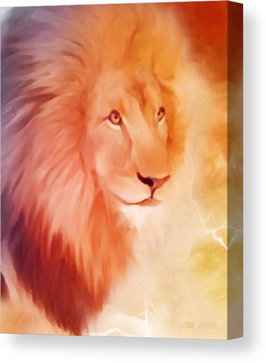 Return Of The King Canvas Print featuring the digital art Return of the KING by Jennifer Page