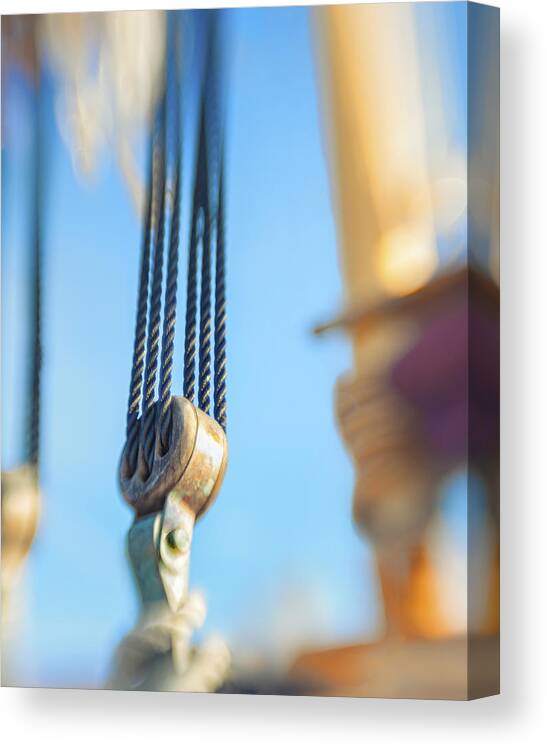 Maine Canvas Print featuring the photograph Rigging I by Marianne Campolongo