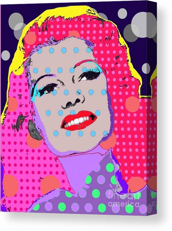 Rita Hayworth Canvas Print featuring the digital art Rita Hayworth by Ricky Sencion