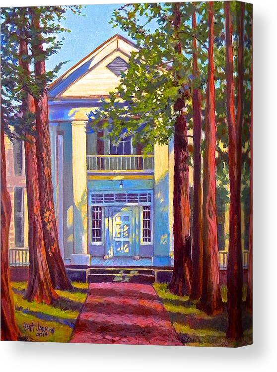 William Faulkner Canvas Print featuring the painting Rowan Oak by Jeanette Jarmon