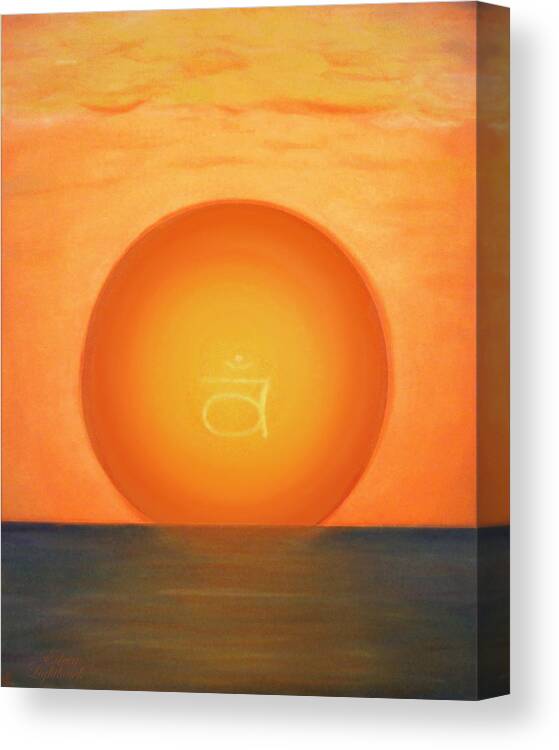 Painting Canvas Print featuring the painting Second Chakra by Eileen Lighthawk