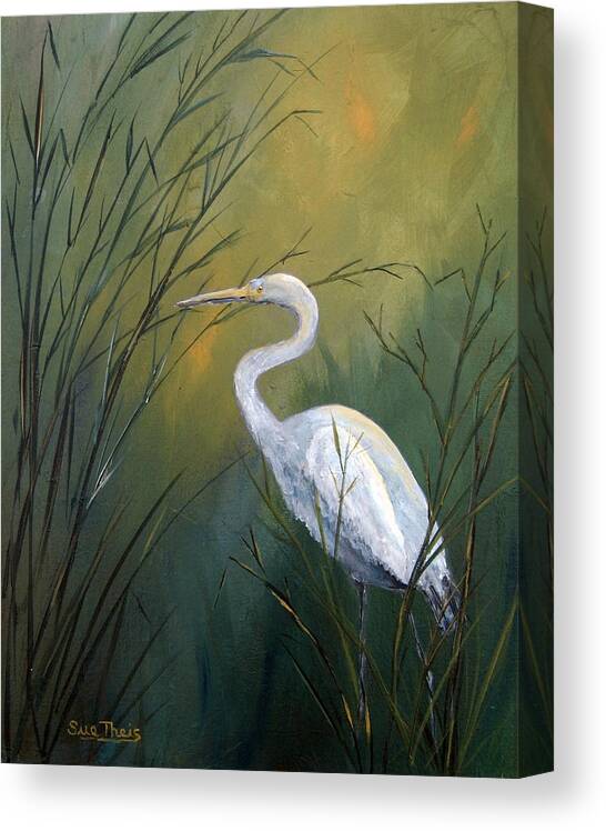Louisiana Art Canvas Print featuring the painting Serenity by Suzanne Theis