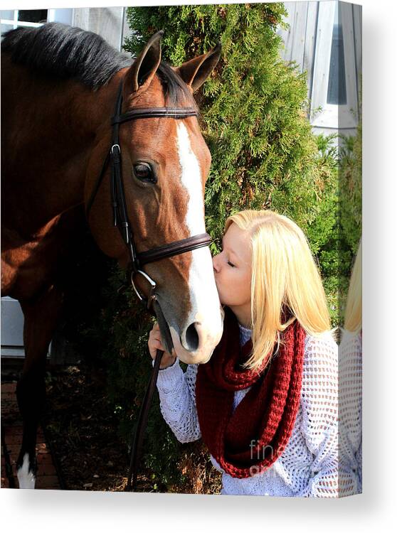  Canvas Print featuring the photograph Sidney Hannah 6 by Life With Horses