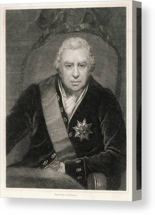 Sir Canvas Print featuring the drawing Sir Joseph Banks (1743 - 1820) British by Mary Evans Picture Library