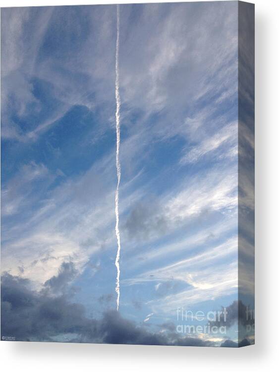 Clouds Canvas Print featuring the photograph Skyline by Lizi Beard-Ward