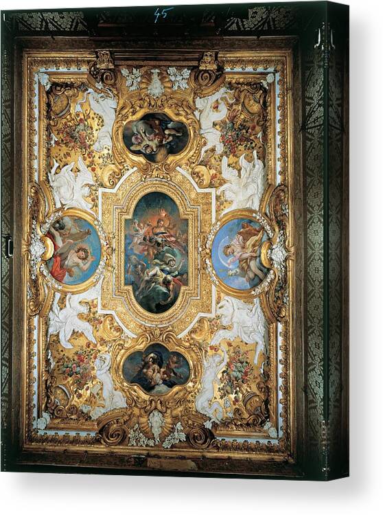 Detail Canvas Print featuring the photograph Somasso Pietro, Seiter Daniel, Turin by Everett