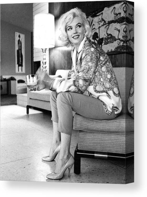 Icon Canvas Print featuring the photograph Marilyn Monroe #5 by Retro Images Archive