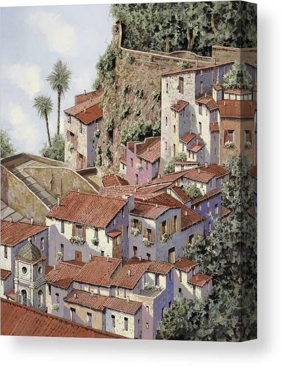 Sorrento By Guido Canvas Print featuring the painting Sorrento by Guido Borelli