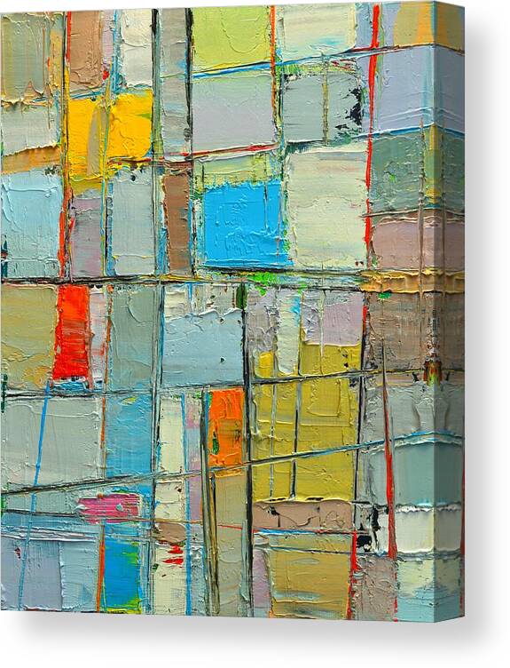 Abstract Canvas Print featuring the painting SPRING MOOD - ABSTRACT COMPOSITION - abwgc2 by Ana Maria Edulescu