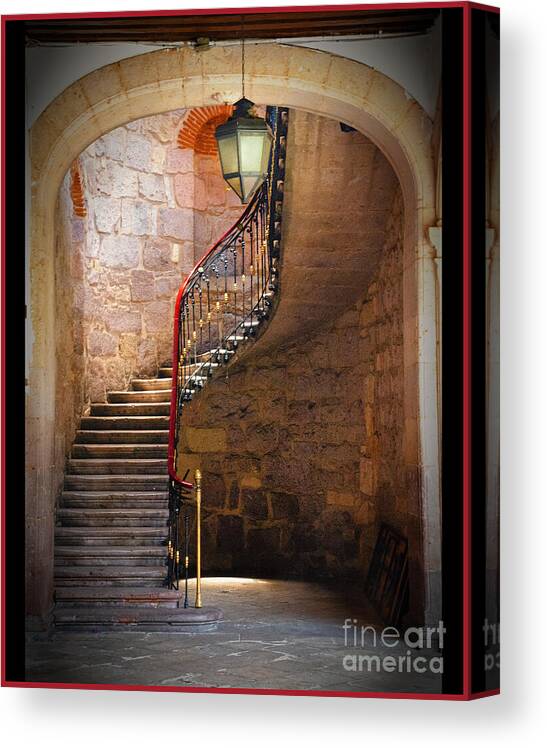 Stairway Canvas Print featuring the photograph Stairway of Light by Barry Weiss