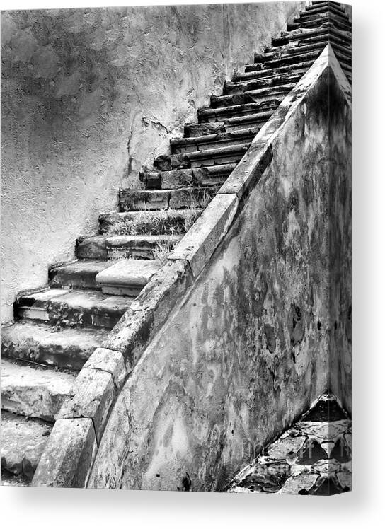 Stairs Canvas Print featuring the photograph Stairway to Nowhere by Barry Weiss