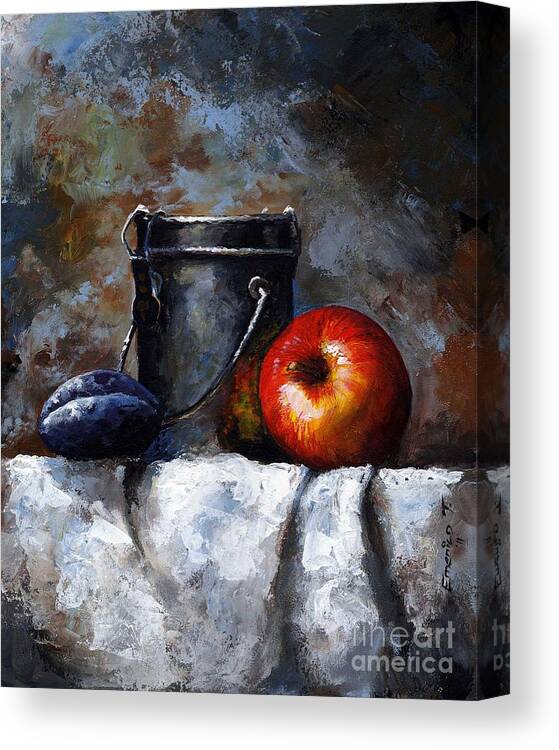 Still Life Canvas Print featuring the painting Still Life 10 by Emerico Imre Toth