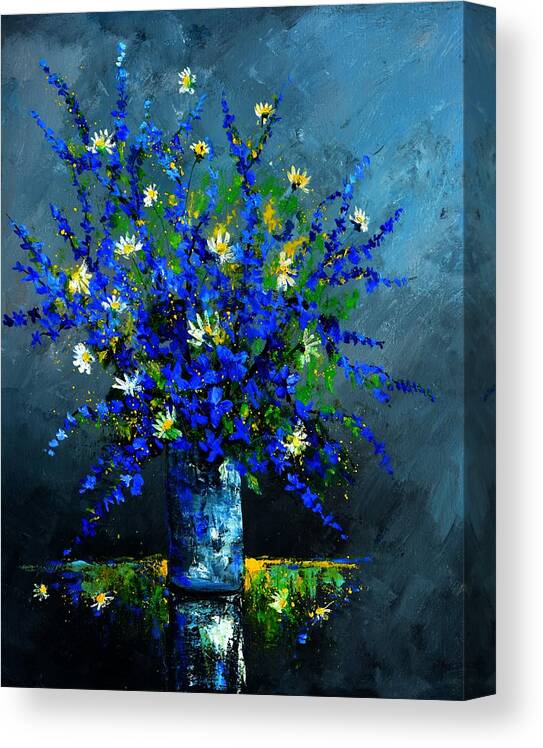 Flowers Canvas Print featuring the painting Still life 675130 by Pol Ledent