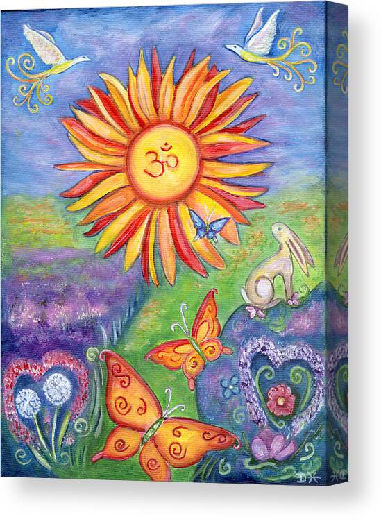 Summer Canvas Print featuring the painting Summer by Diana Haronis