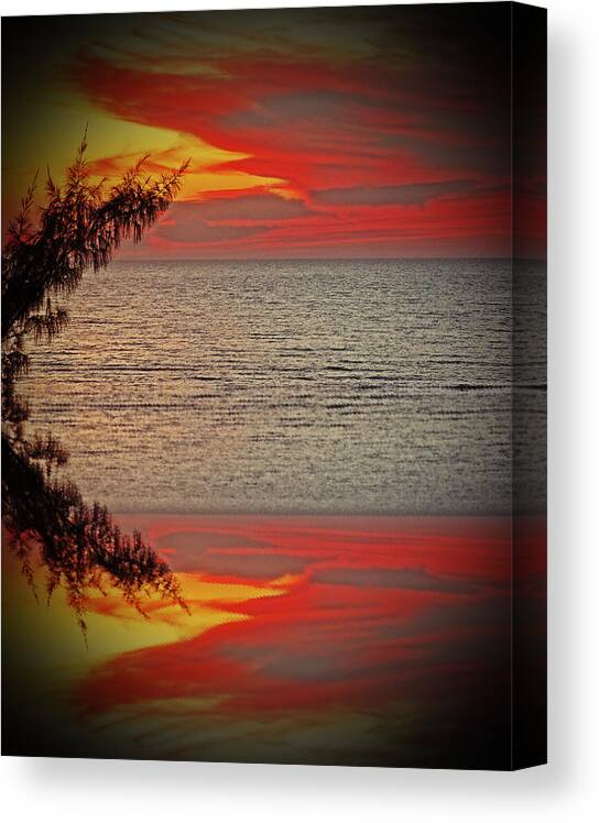 Sunset Canvas Print featuring the photograph Sunset Seranade 2 by Aimee L Maher ALM GALLERY
